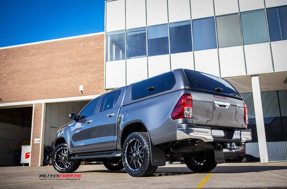 TOYOTA HILUX N80 4WD GD02 MATTE BLACK MACHINED FACE 